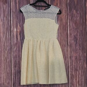 Zara Cream Lace Mini Dress